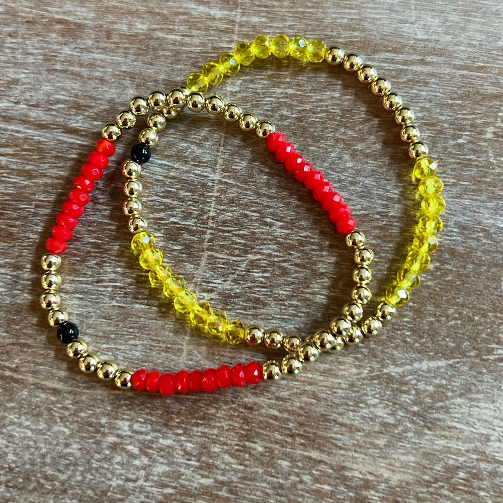 Allie + Bess Lila Bracelets Stretch Gold Plated